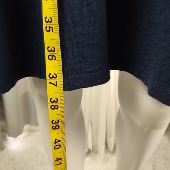 Gap Women's Blue Softspun Cotton Blend Short Sleeve T-Shirt Dress Size Large - Picture 6 of 11